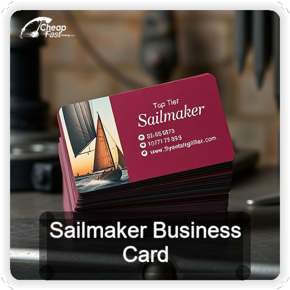 Sailmaker business card design sample