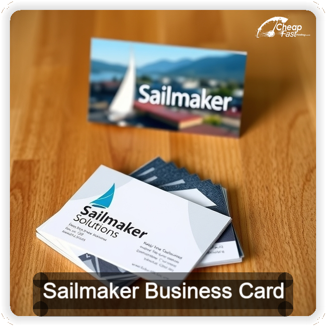 Sailmaker business card design sample