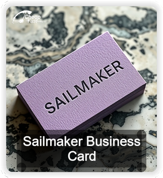 Sailmaker business card design sample