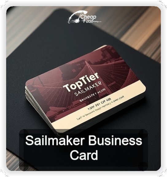 Sailmaker business card design sample