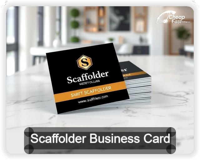 Scaffolder business card design sample