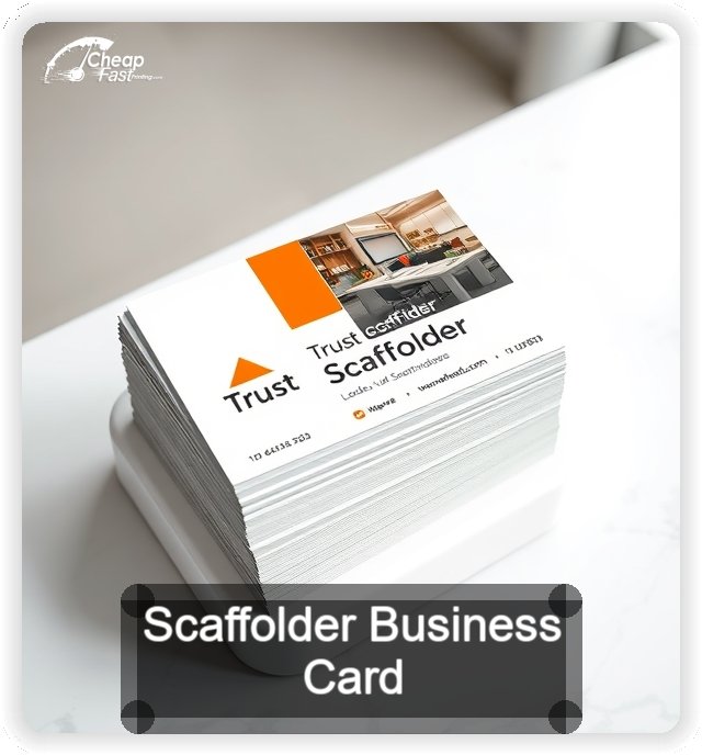 Scaffolder business card design sample