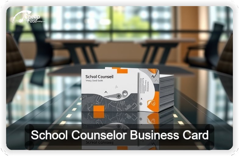School Counselor business card design sample