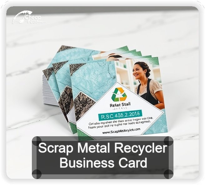 Scrap Metal Recycler business card design sample