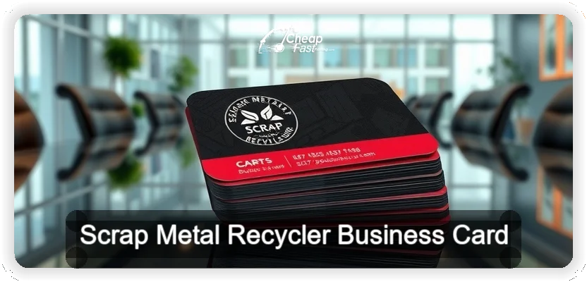 Scrap Metal Recycler business card design sample