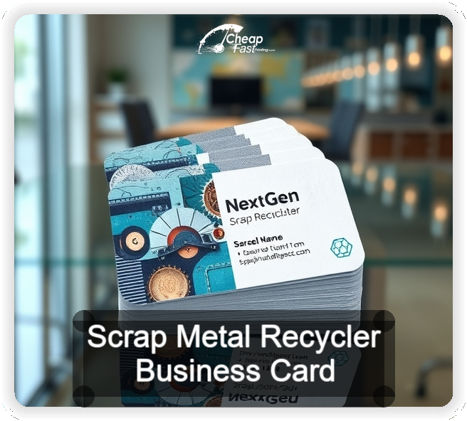 Scrap Metal Recycler business card design sample