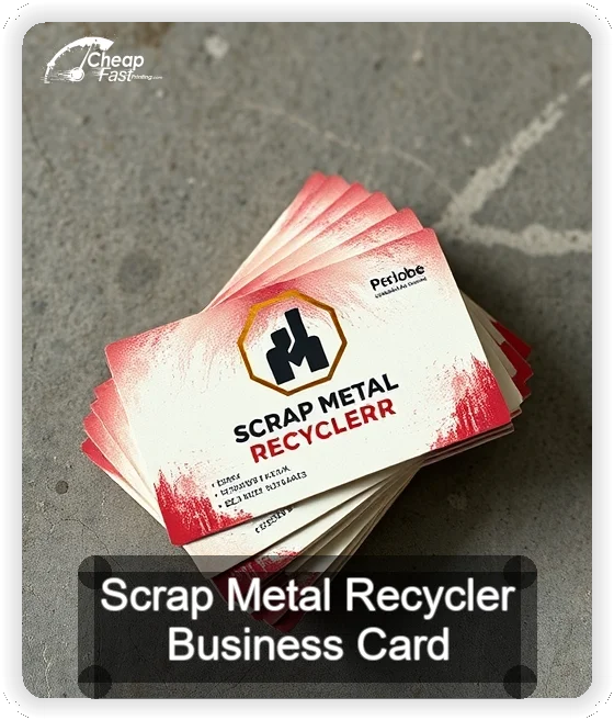 Scrap Metal Recycler business card design sample