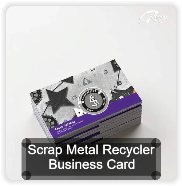 Scrap Metal Recycler business card design sample