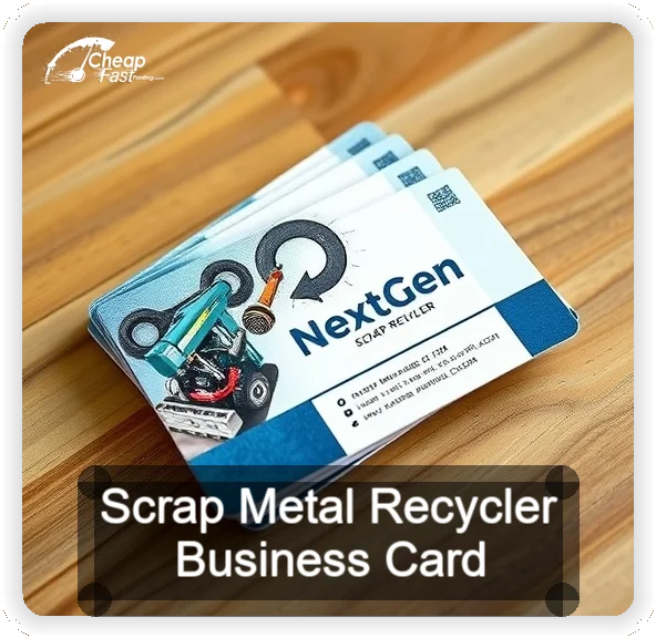 Scrap Metal Recycler business card design sample