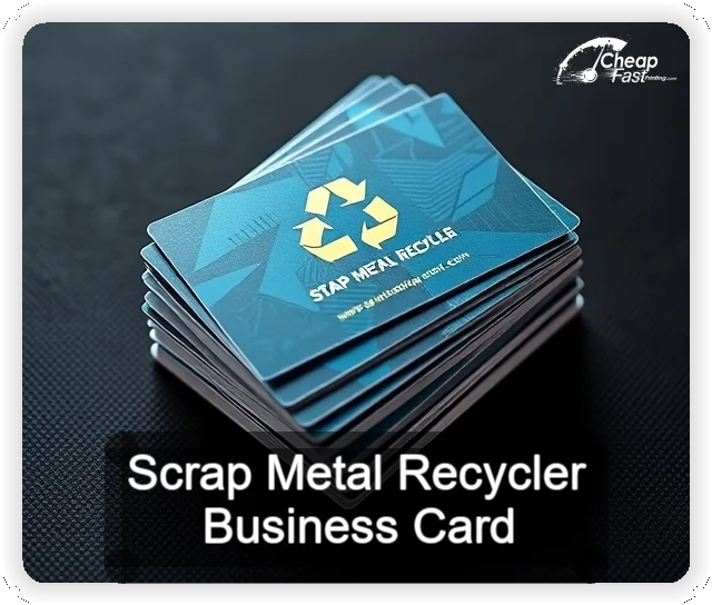 Scrap Metal Recycler business card design sample