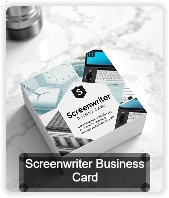 Screenwriter business card design sample