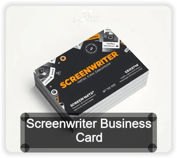 Screenwriter business card design sample
