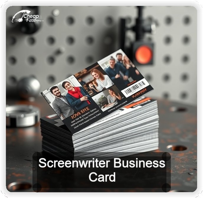 Screenwriter business card design sample