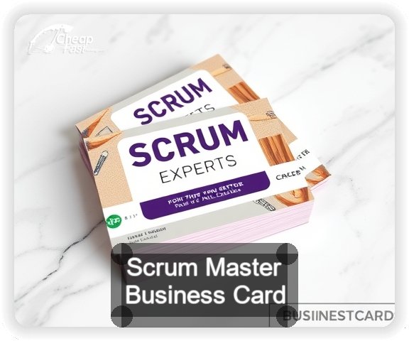 Scrum Master business card design sample