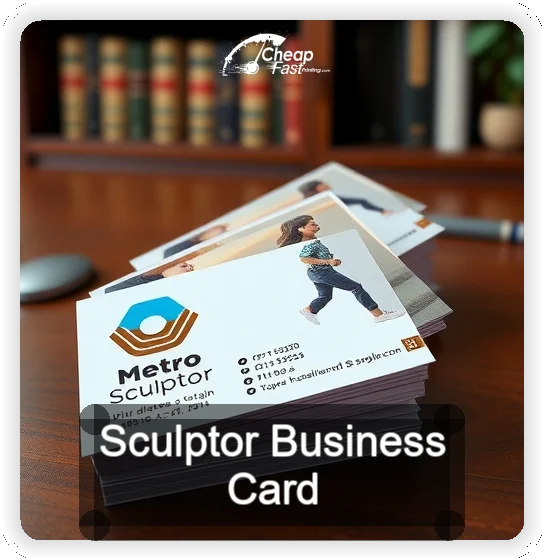 Sculptor business card design sample