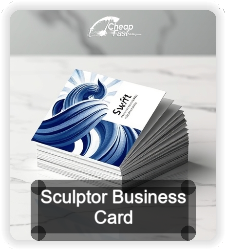 Sculptor business card design sample