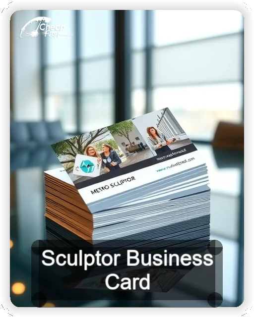 Sculptor business card design sample