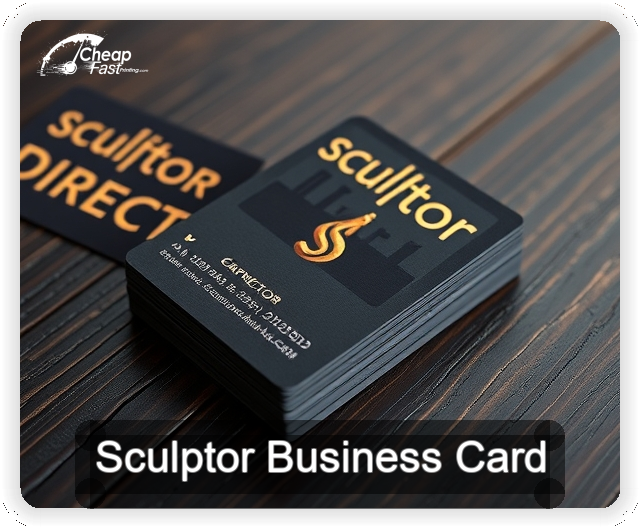 Sculptor business card design sample