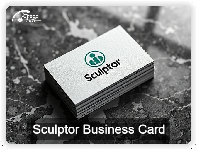 Sculptor business card design sample