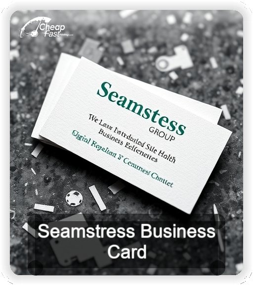 Seamstress business card design sample
