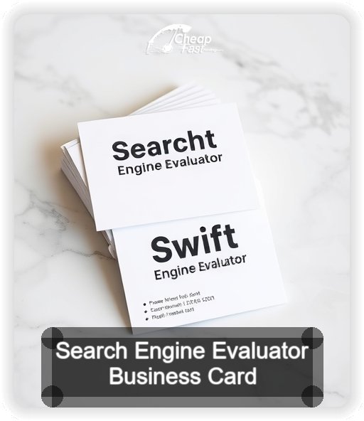 Search Engine Evaluator business card design sample