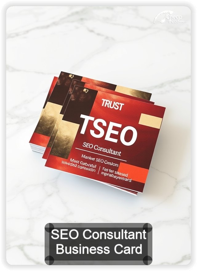 Seo Consultant business card design sample