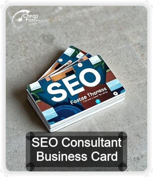 Seo Consultant business card design sample