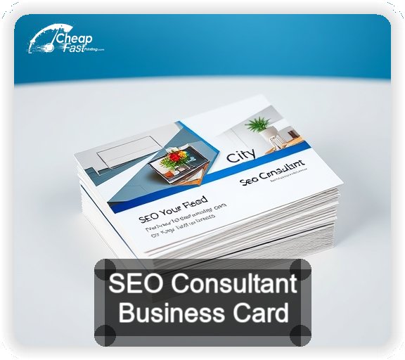 Seo Consultant business card design sample