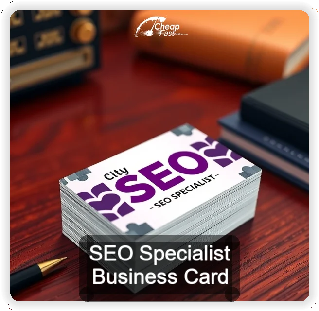 Seo Specialist business card design sample