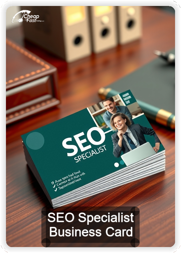 Seo Specialist business card design sample