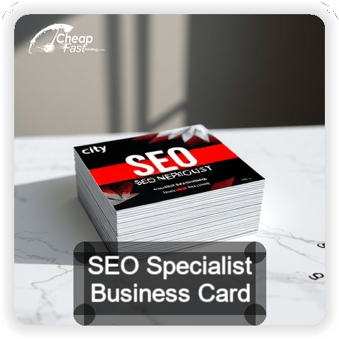 Seo Specialist business card design sample