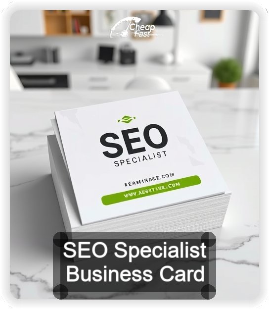 Seo Specialist business card design sample