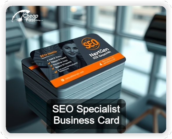 Seo Specialist business card design sample