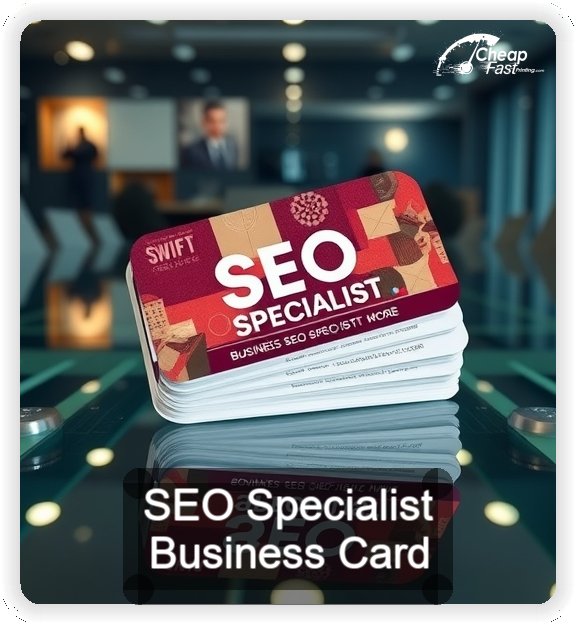 Seo Specialist business card design sample