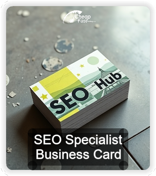 Seo Specialist business card design sample