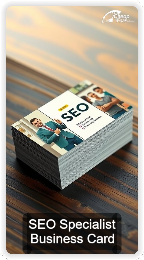 Seo Specialist business card design sample