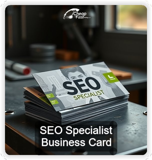 Seo Specialist business card design sample