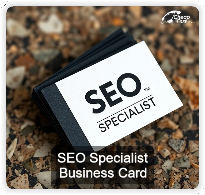 Seo Specialist business card design sample