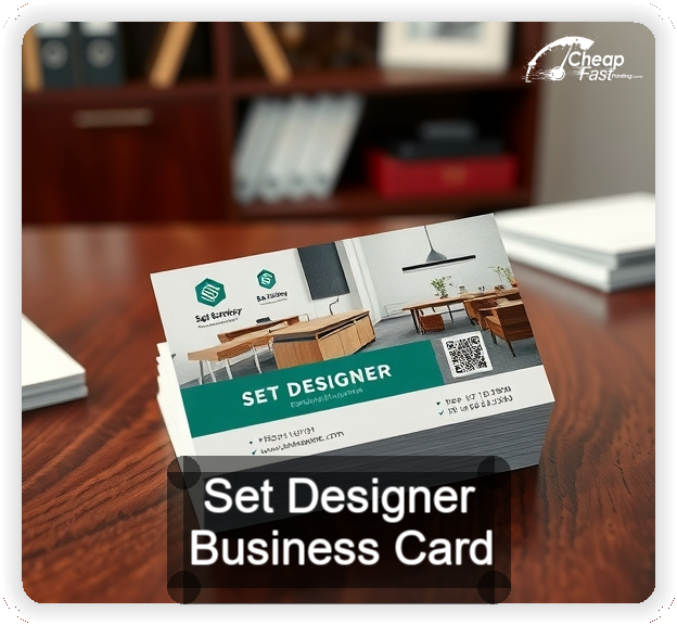 Set Designer business card design sample
