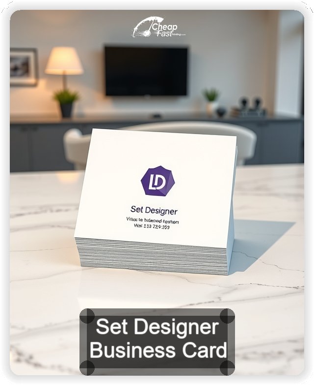 Set Designer business card design sample