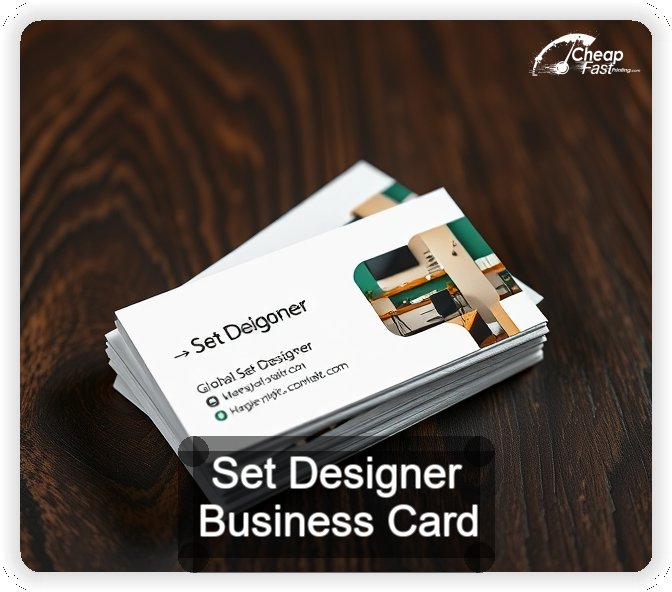 Set Designer business card design sample