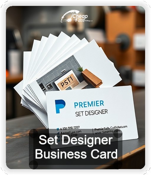 Set Designer business card design sample