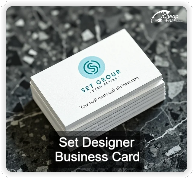 Set Designer business card design sample