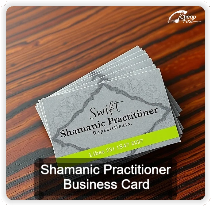 Shamanic Practitioner business card design sample