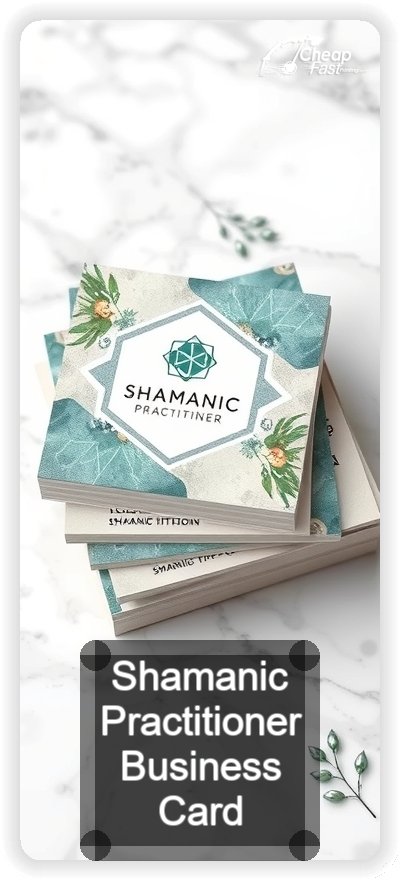 Shamanic Practitioner business card design sample