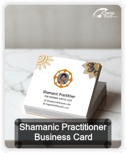 Shamanic Practitioner business card design sample