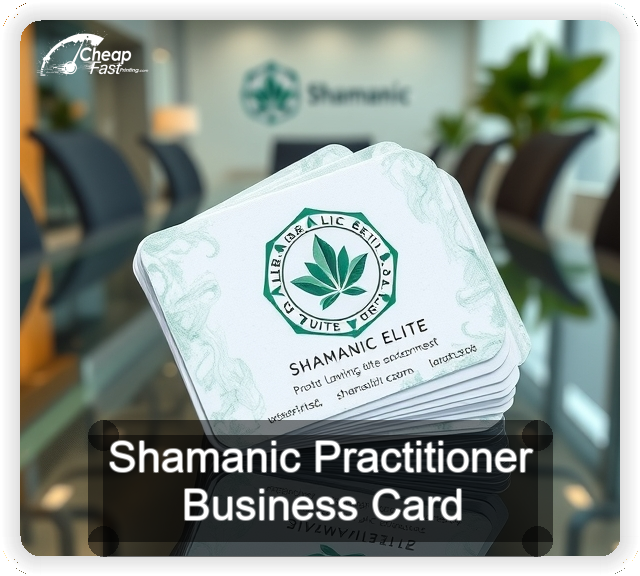 Shamanic Practitioner business card design sample