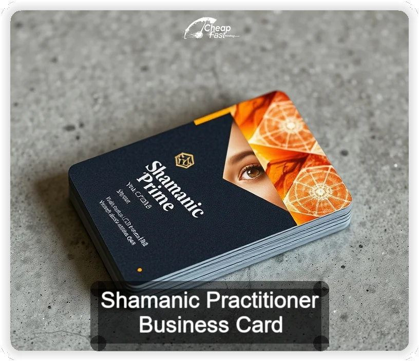 Shamanic Practitioner business card design sample