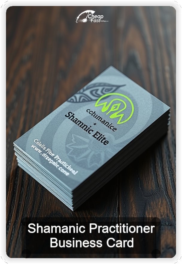 Shamanic Practitioner business card design sample