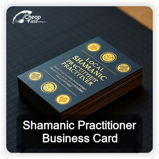 Shamanic Practitioner business card design sample